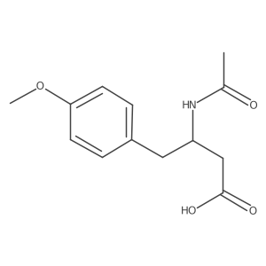 (3S)-3-acetamido-4-(4-methoxyphenyl)butanoic acid Structure