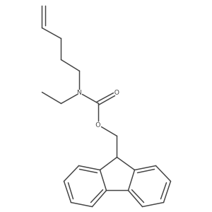 (9H-fluoren-9-yl)methyl N-ethyl-N-(pent-4-en-1-yl)carbamate Structure