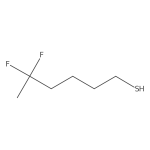 5,5-Difluorohexane-1-thiol结构式