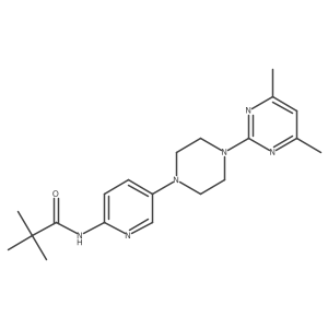 N-{5-[4-(4,6-dimethylpyrimidin-2-yl)piperazin-1-yl]pyridin-2-yl}-2,2-dimethylpropanamide结构式