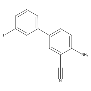 4-Amino-3'-fluoro-[1,1'-biphenyl]-3-carbonitrile结构式