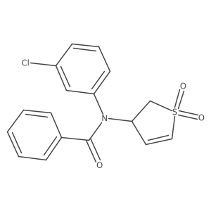 N-(3-chlorophenyl)-N-(1,1-dioxido-2,3-dihydrothien-3-yl)benzamide Structure