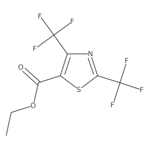 2,4-Bis-trifluoromethyl-thiazole-5-carboxylic acid ethyl ester Structure