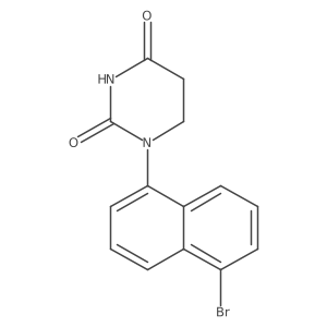 1-(5-Bromo-1-naphthyl)hexahydropyrimidine-2,4-dione Structure
