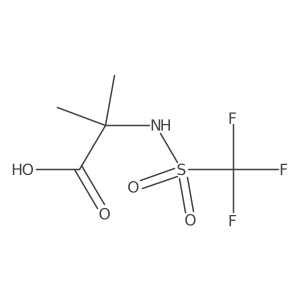 2-Methyl-N-[(trifluoromethyl)sulfonyl]alanine结构式