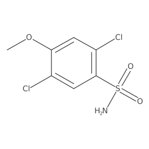 2,5-Dichloro-4-methoxybenzene-1-sulfonamide Structure