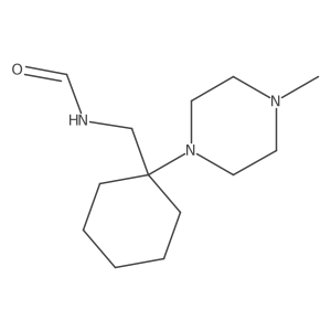 1-(1-Formylaminomethylcyclohexyl)-4-methylpiperazine Structure