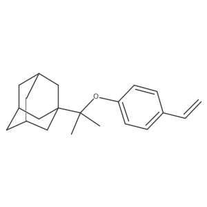 1-(2-(4-Vinylphenoxy)propan-2-yl)adamantane结构式