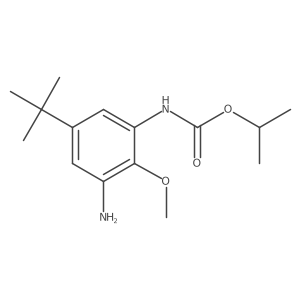 Isopropyl 5-tert-butyl-3-amino-2-methoxyphenylcarbamate Structure