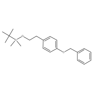 Tert-butyl-dimethyl-[2-(4-phenylmethoxyphenyl)ethoxy]silane Structure