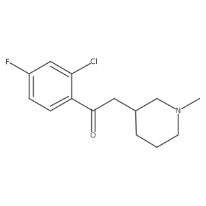 1-(2-Chloro-4-fluorophenyl)-2-(1-methyl-3-piperidinyl)ethanone Structure