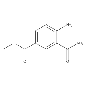 Methyl 4-amino-3-carbamoylbenzoate结构式