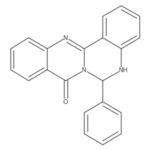 6-Phenyl-5h-quinazolino[4,3-b]quinazolin-8(6h)-one结构式