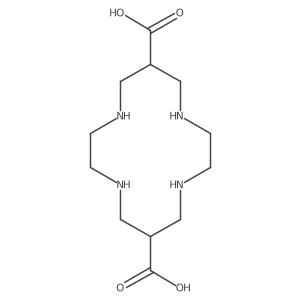 6,13-Dicarboxy-1,4,8,11-tetraazacyclotetradecane结构式