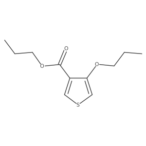 Propyl 4-propoxy-3-thiophenecarboxylate结构式