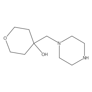 4-(piperazin-1-ylmethyl)tetrahydro-2H-pyran-4-ol Structure