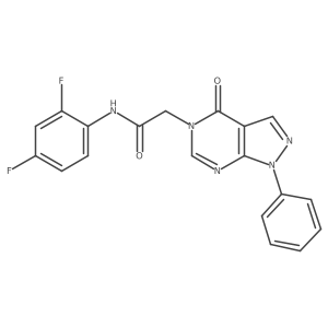 N-(2,4-difluorophenyl)-2-(4-oxo-1-phenyl-1H-pyrazolo[3,4-d]pyrimidin-5(4H)-yl)acetamide结构式