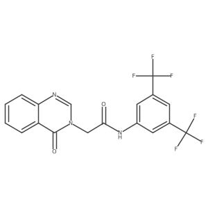 N-(3,5-Bis(trifluoromethyl)phenyl)-2-(4-oxoquinazolin-3(4H)-yl)acetamide Structure