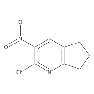 2-chloro-3-nitro-6,7-dihydro-5H-cyclopenta[b]pyridine Structure