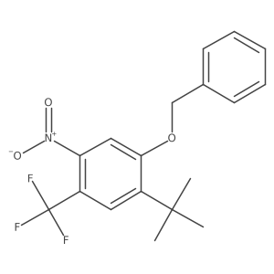 1-Tert-butyl-2-(benzyloxy)-5-(trifluoromethyl)-4-nitrobenzene结构式