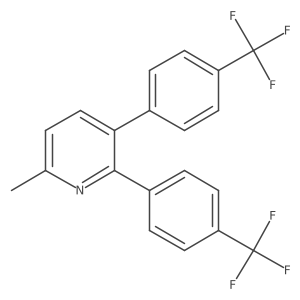 2,3-Bis(4-(trifluoromethyl)phenyl)-6-methylpyridine Structure