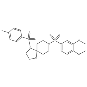 8-((3,4-Dimethoxyphenyl)sulfonyl)-4-tosyl-1-oxa-4,8-diazaspiro[4.5]decane Structure