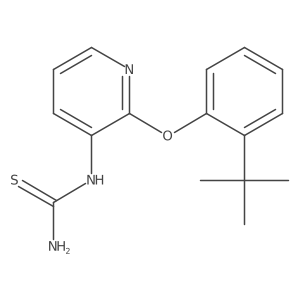 1-(2-(2-(Tert-butyl)phenoxy)pyridin-3-yl)thiourea Structure