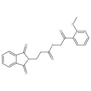 2-(2-Methoxyphenyl)-2-oxoethyl 3-(1,3-dioxoisoindolin-2-yl)propanoate结构式
