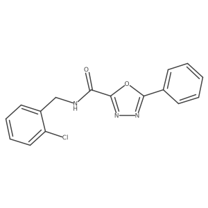 N-(2-chlorobenzyl)-5-phenyl-1,3,4-oxadiazole-2-carboxamide Structure