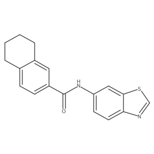 N-(benzo[d]thiazol-6-yl)-5,6,7,8-tetrahydronaphthalene-2-carboxamide Structure