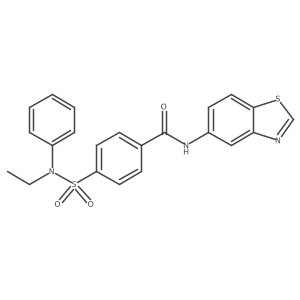 N-(benzo[d]thiazol-5-yl)-4-(N-ethyl-N-phenylsulfamoyl)benzamide Structure