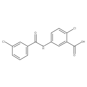 2-Chloro-5-(3-Chloro-Benzoylamino)-Benzoic Acid Structure