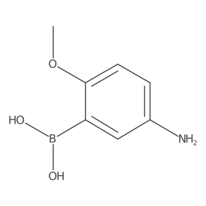 (5-Amino-2-methoxyphenyl)boronic acid结构式