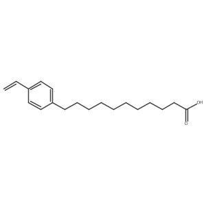 4-Ethenylbenzeneundecanoic Acid Structure
