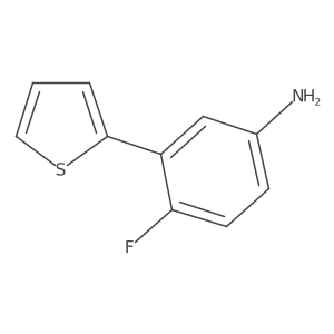 4-Fluoro-3-(thiophen-2-yl)aniline Structure