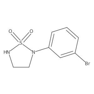 2-(3-Bromophenyl)-1,2,5-thiadiazolidine 1,1-dioxide Structure