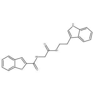N-(2-{[2-(1H-indol-3-yl)ethyl]amino}-2-oxoethyl)-1-benzofuran-2-carboxamide Structure