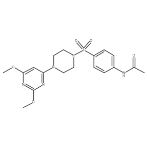N-(4-((4-(2,6-dimethoxypyrimidin-4-yl)piperazin-1-yl)sulfonyl)phenyl)acetamide Structure