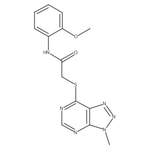 N-(2-methoxyphenyl)-2-((3-methyl-3H-[1,2,3]triazolo[4,5-d]pyrimidin-7-yl)thio)acetamide结构式