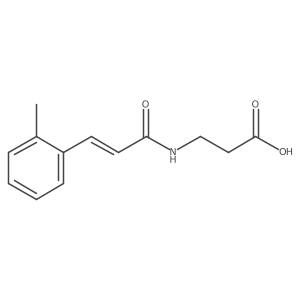 N-[(2E)-3-(2-Methylphenyl)prop-2-enoyl]-beta-alanine结构式