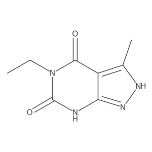 5-Ethyl-3-methyl-1H-pyrazolo[3,4-d]pyrimidine-4,6(5H,7H)-dione Structure