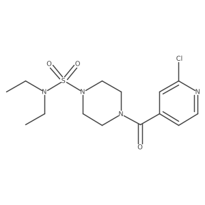 4-(2-chloropyridine-4-carbonyl)-N,N-diethylpiperazine-1-sulfonamide Structure