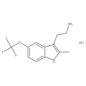 2-[2-Methyl-5-(trifluoromethoxy)-1H-indol-3-YL]ethanamine hydrochloride Structure