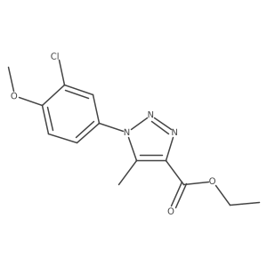 Ethyl 1-(3-chloro-4-methoxyphenyl)-5-methyl-1H-1,2,3-triazole-4-carboxylate Structure