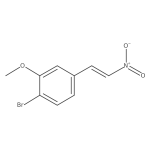 1-Bromo-2-methoxy-4-(2-nitroethenyl)benzene结构式