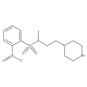 N-methyl-2-nitro-N-[2-(piperazin-1-yl)ethyl]benzene-1-sulfonamide Structure