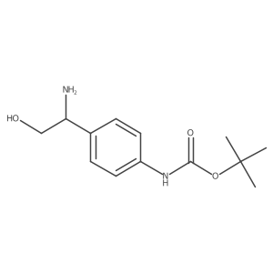 Tert-butyl (R)-(4-(1-amino-2-hydroxyethyl)phenyl)carbamate Structure