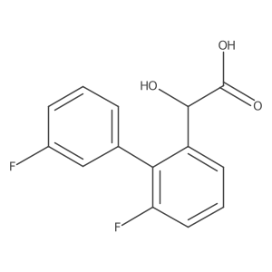 2-[3-Fluoro-2-(3-fluorophenyl)phenyl]-2-hydroxyacetic acid结构式
