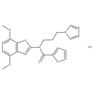 N-(3-(1H-imidazol-1-yl)propyl)-N-(4,7-dimethoxybenzo[d]thiazol-2-yl)furan-2-carboxamide hydrochloride Structure