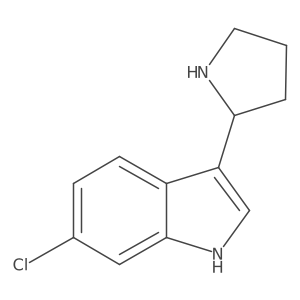 6-chloro-3-(pyrrolidin-2-yl)-1H-indole Structure